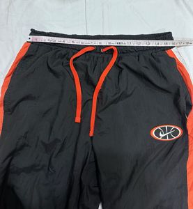 Nike Black &amp; Orange Track Pants | Y2K Streetwear J