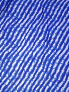 Blue &amp; White Striped Kurta