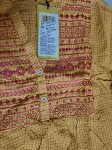 Vishudh V neck short kurti new with tag