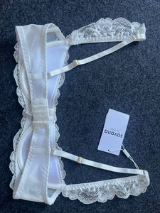 Savana Lace Trim White Bra