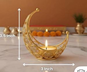 Set of 2 Crystal Tealight Holders
