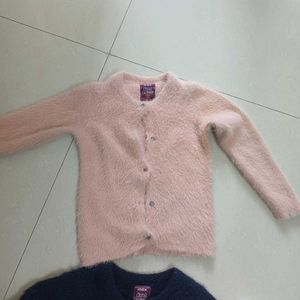 Cute Girls Fluffy Soft Cardigans - Set of 2