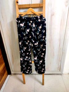 Floral Print Palazzo Pants waist size-28