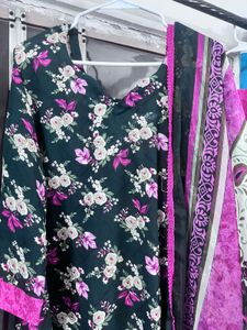 floral print kurta set