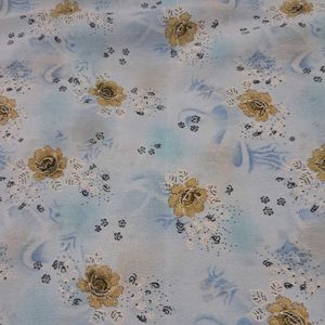 green, sky blue dress material