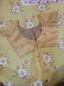 New Golden Blouse Back Open