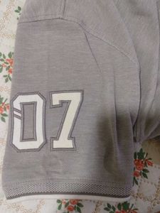 Men's Grey Polo T-Shirt