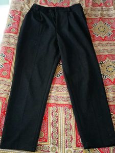 Classic Black Pleated Trousers our formal pant