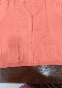 Peach Knit Pullover