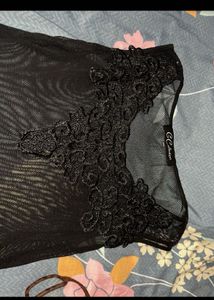 G Collection Black Lace Summer Top