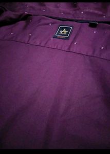Men's Patterned Burgundy Shirt