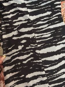 Stylish Zebra Print Tube Ruched Dress
