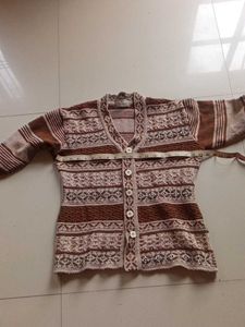 Cozy Geometric Pattern Cardigan