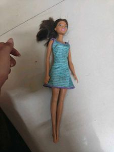 Doll with Striped Dress