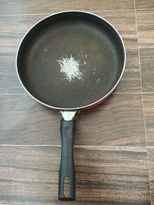 Used Red Non-stick Frying Pan
