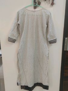 Span Kurti For Women's, Round Neck (M, Multi)