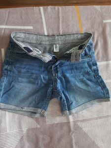 Kid's Blue Denim Shorts