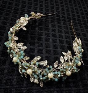 Crystal & pearl hair vine/headband