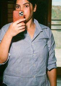 Classic Blue and White Striped Shirt