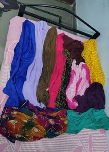 multi colour net duptta cotton combo 9