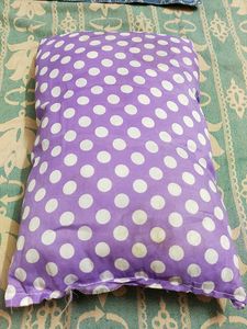 Purple Polka Dot Cushion Cover