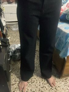 brand new black straight fit jeans