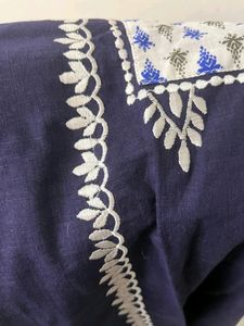 New Unused Cotton Kurta With Embroidery