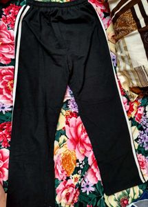 Comfy Wide-Leg Track Pants and white woolen top