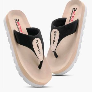 Comfortable Black Doctor Flip-Flops