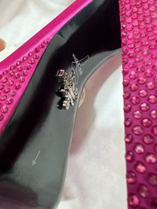 PRADA Sparkling Platform Heels