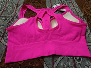SHEIN Pink Sports Bra