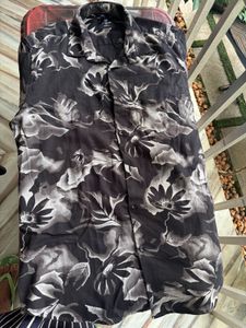 Stylish Black Floral Print Shirt