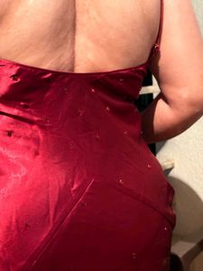 Sparkling Red Ethnic Gown