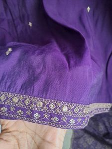 Purple Kurtha Set