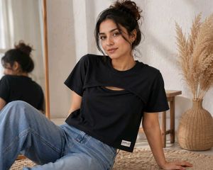 Black Open Front Cropped Shrug