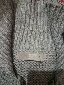 Cozy Grey Knit Sweater