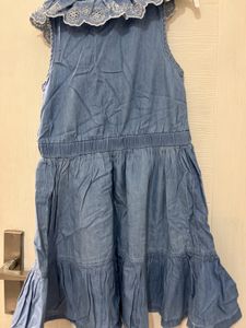 Brand New Calvin klein Denim Blue Dress 6-8yrs