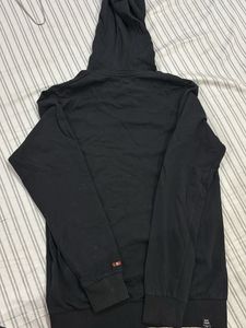 unisex oversized Black Hoodie with Orange hoodi