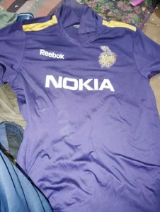 Purple Polyester Top KKR Embroidery logo