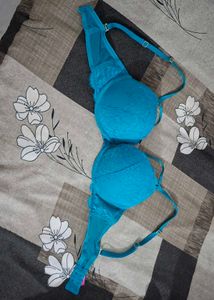 Beautiful Teal Lace Bra
