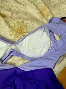 Stylish Two-Tone Swim Dress
