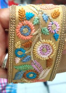 Embroidered Slide Slipper