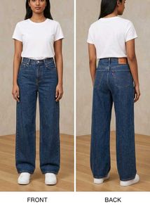 Levi's Preloved  Wide-Leg Denim Jeans