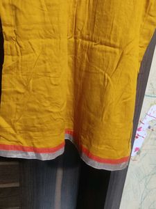 Yellow Kurta Set with Red Palazzo