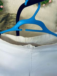 White Slim Fit Pants