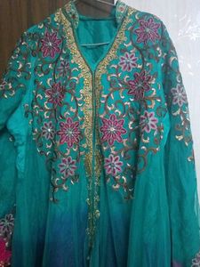 Elegant Teal Embroidered Kurta Set