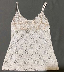 Delicate White Lace Camisole