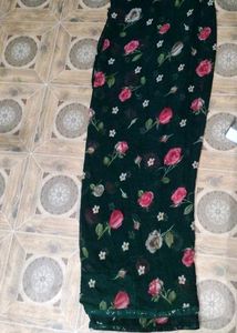 Elegant Floral Print Saree