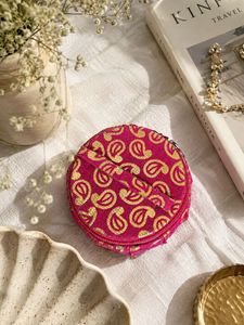 Vibrant Paisley Round Pouch