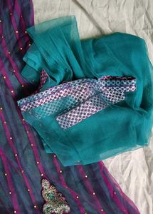 Embellished Anarkali Set Partywear